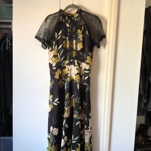 ASOS lace cap sleeve dress